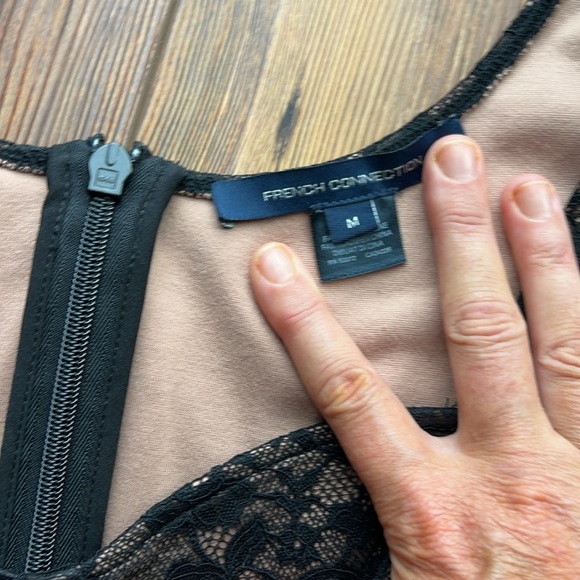 French Connection Thora Lula Long Sleeve Lace Dress Size: M - Picture 4 of 9